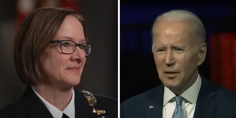 Biden admin taps woman admiral as first female to head the US Navy