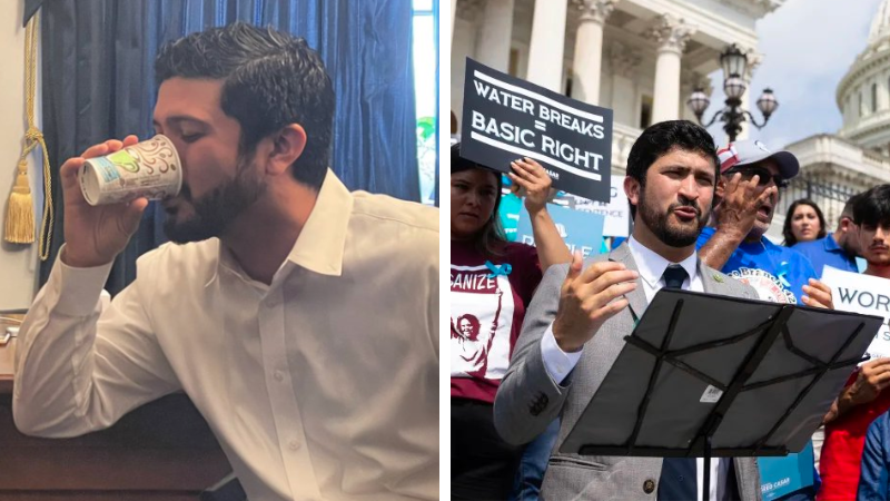 Texas lawmaker mocked for 'heroic' 9-hour 'thirst strike'