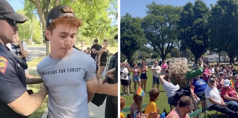 Youth preacher arrested while protesting Drag Story Hour, reading Bible in Wisconsin 