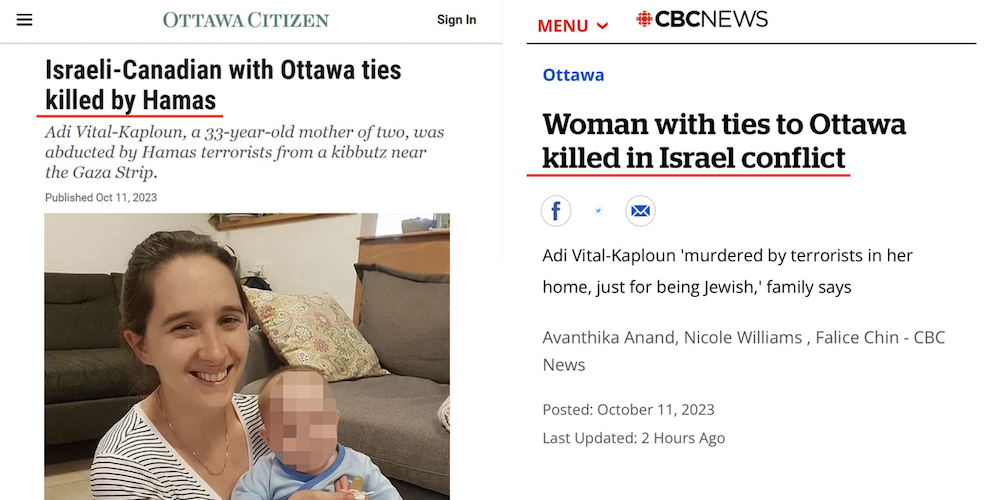 CBC slammed for saying Canadian murdered by Hamas died 'as a result of the conflict'