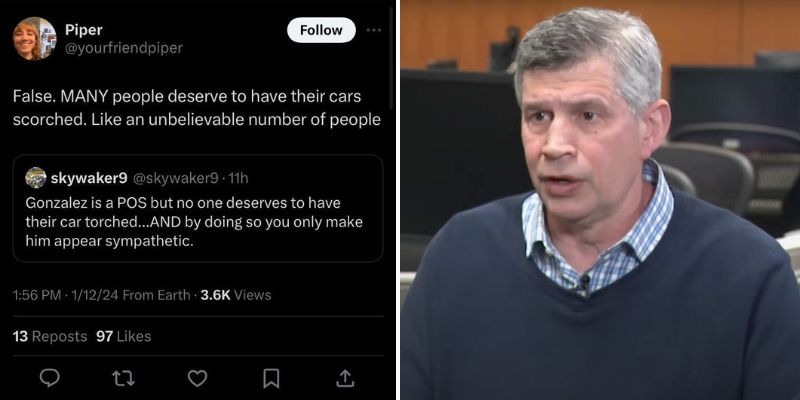 Far-left Portland communist attempts to incite further arson attacks on political targets after city council member’s car is torched at family home