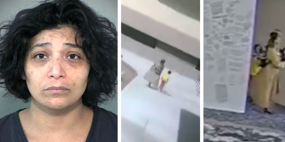 NEW: Surveillance footage released of Joel Osteen church shooter using her 7-year-old boy as human shield