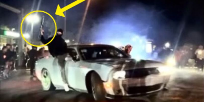 'Wannabe thugs' in Virginia surround police car, trap officer inside during 'street takeover'