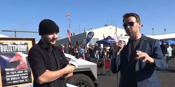 Steve Bannon’s War Room hosted by Jack Posobiec powered by Tim Pool’s Cybertruck at Trump Butler, PA rally