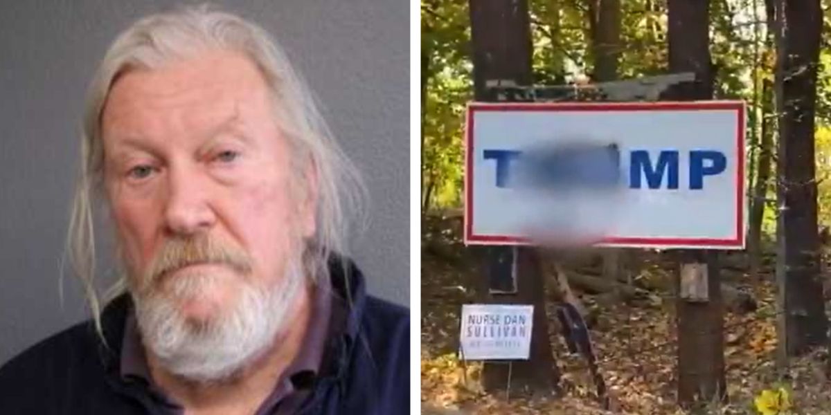 Massachusetts Kamala supporter charged with painting swastika on Trump sign