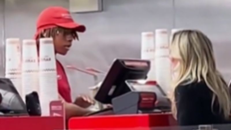OnlyFans star shocked when Five Guys cashier refuses her advances because he's 'a Christian man'