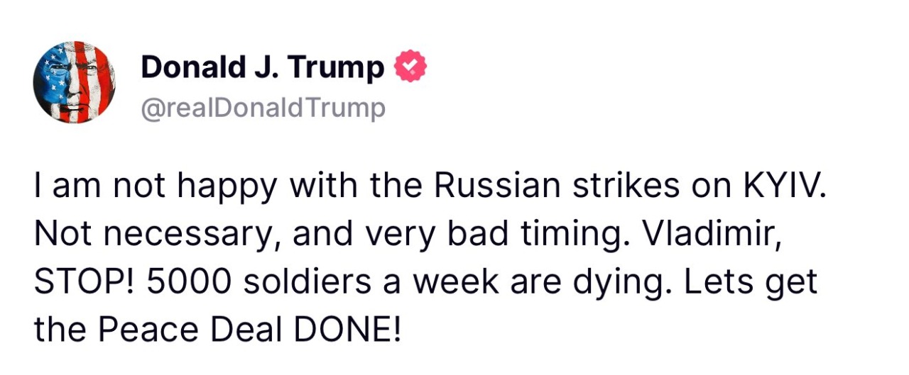 ‘Vladimir, STOP!’: Trump demands Putin ‘get the peace deal done’ after ...