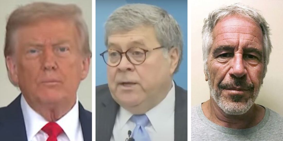 Former AG Bill Barr says Trump not implicated in Epstein case
