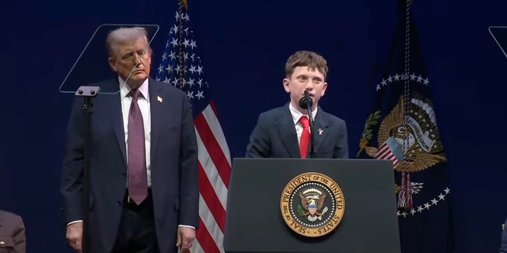12-year-old Christian boy speaks out at Trump's religious liberty event about being bullied for his faith after speaking against transing kids