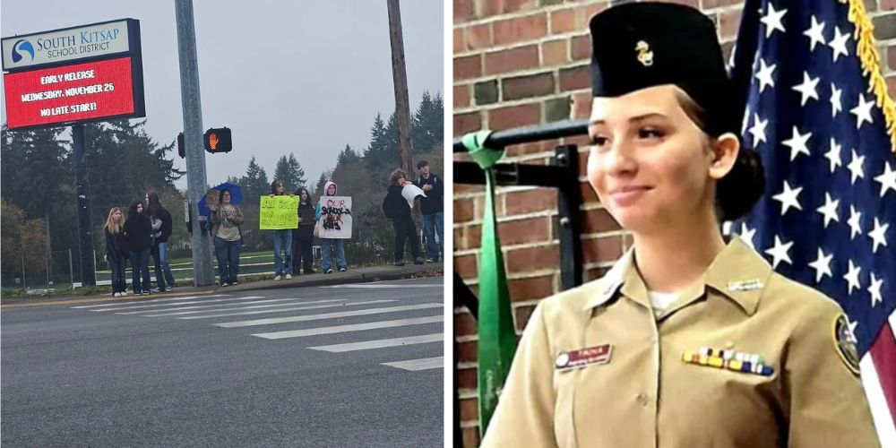 Students protest WA school's response to assault that left 15-year-old Jr ROTC cadet with brain injury, 16-year-old student arrested