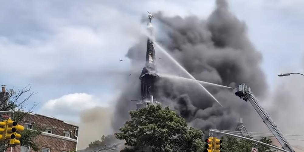 Brooklyn church burning probed as arson attack