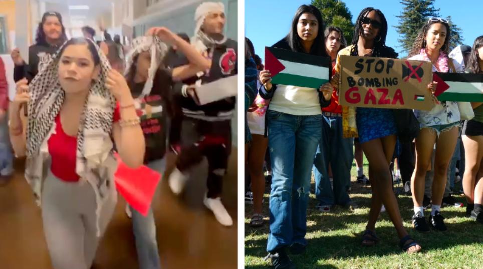 EXCLUSIVE: California high school students stage pro-Hamas walkouts after textbooks instill anti-Israel, pro-jihad views