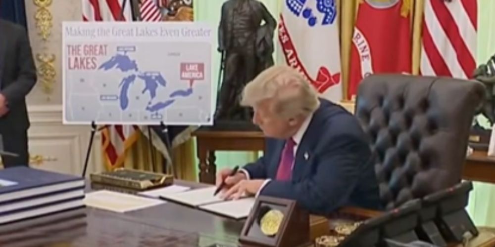 BREAKING: Trump OFFICIALLY renames Lake Ontario to Lake America