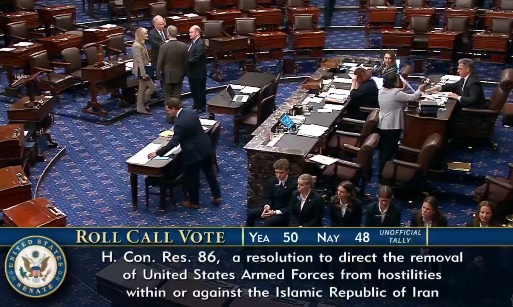 Trump slams GOP ‘losers’ over timing of War Powers Act vote