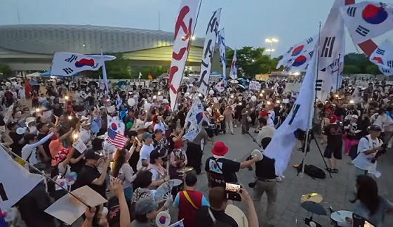 Unreported: South Koreans 24/7 continuous election fraud protest since June 5 at Olympic Park