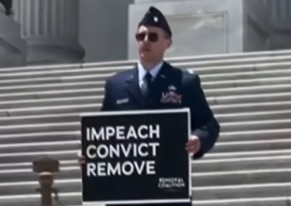 Air Force major who called for Commander in Chief’s ouster in uniform charged under UCMJ