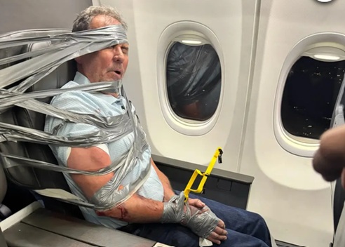 Demon-possessed? Friendly chat with doomsday prophet ended with duct tape, emergency landing