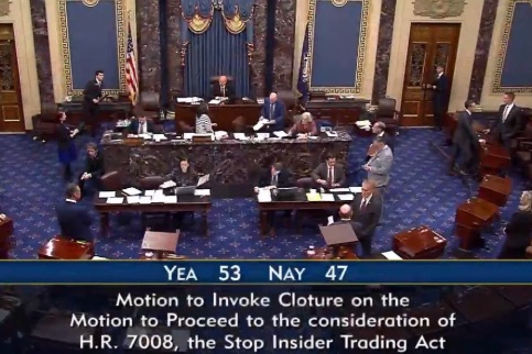 Senate Democrats block congressional insider trading ban supported by over 80% of Americans