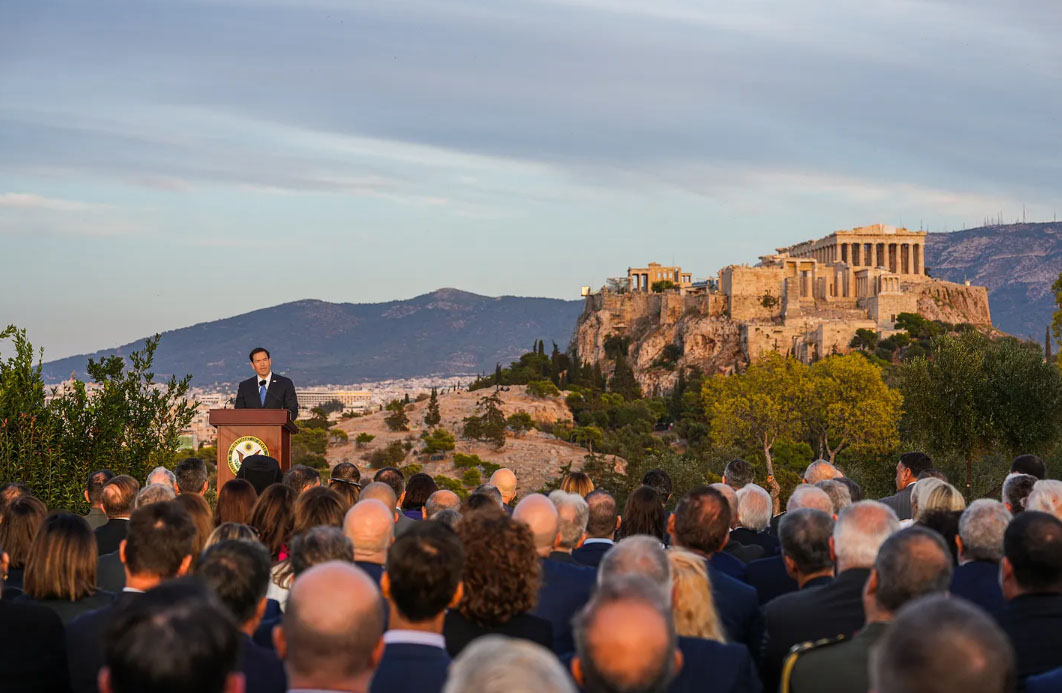 Marco Rubio in Athens: ‘Pursuit of excellence was the very principle of man’s existence’