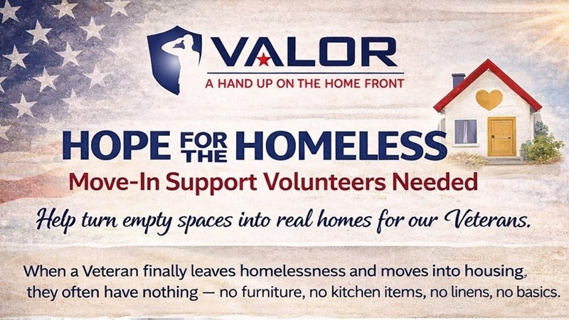 VALOR Clinic Foundation - Move-In Support Volunteers Needed