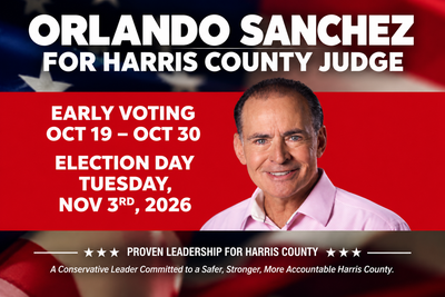 VFAF Endorsement of Air Force Veteran Orlando Sanchez for Harris County Texas Judge