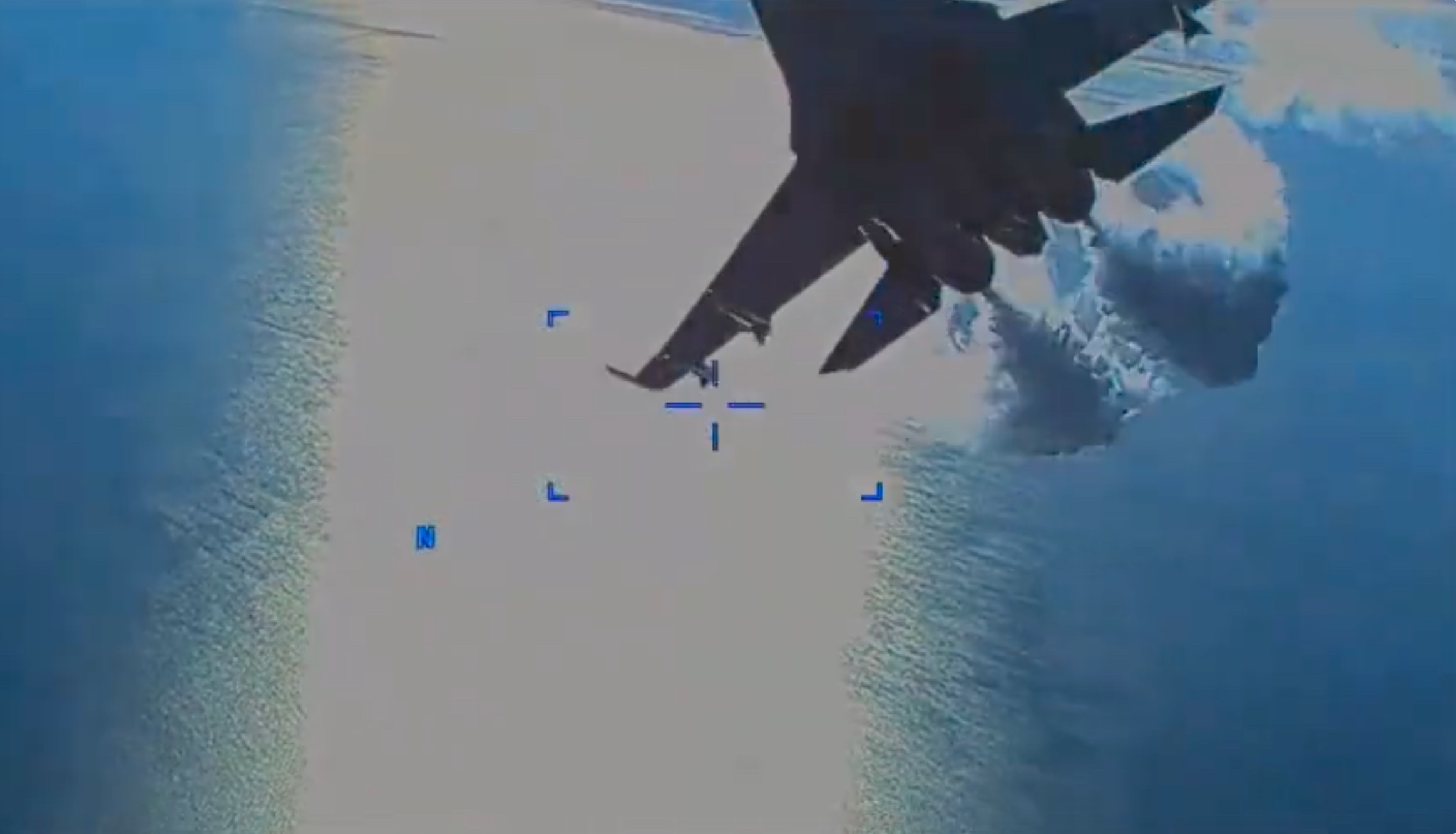 Pentagon Releases Video Of Russian Plane Clipping U.S. Unmanned Drone, In International Waters