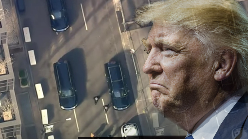 President Trump Arrives In New York To Face Tuesday Arraignment