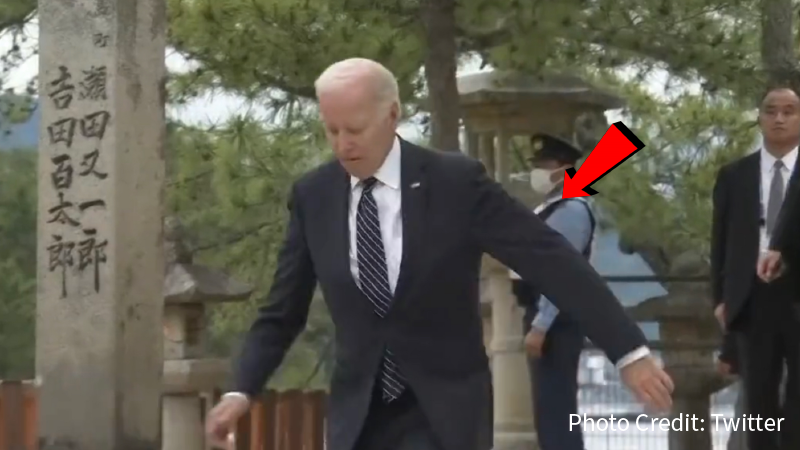 Joe Biden Almost Loses Another Battle With The Stairs