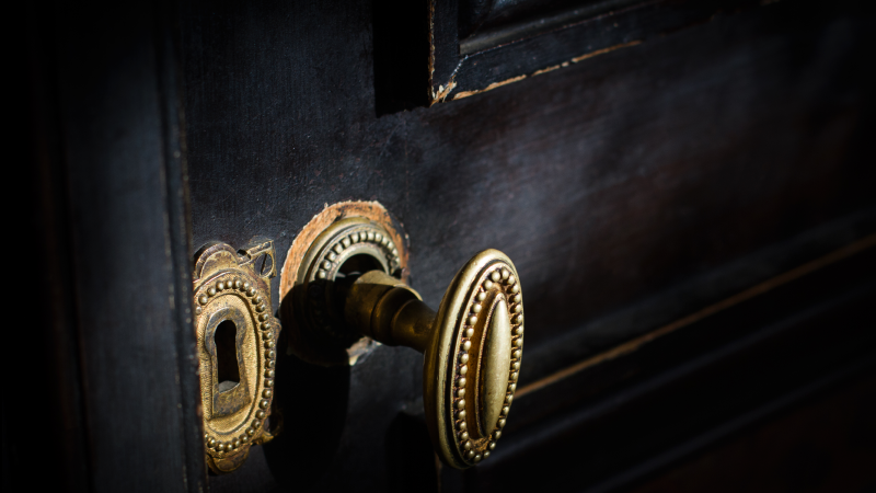 A Woman's Life Takes a Terrifying Turn When She Uncovers a Hidden Door Behind Wallpaper