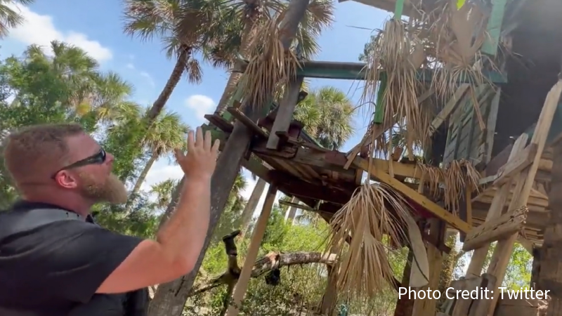 Florida’s Homeless Create “Meth Island” Complete With a 4-Story Structure
