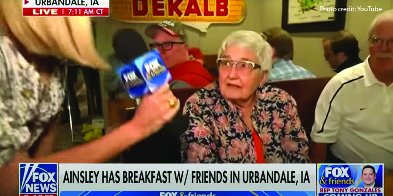 Fox News Reporter Stunned When 80-Year-Old Iowa Resident Calls Out Jill Biden on LIVE TV