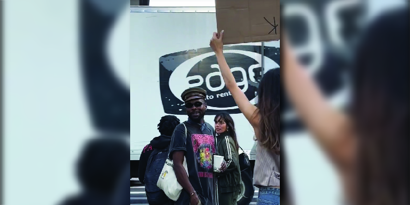 Gorgeous Woman Goes Outside With a 'Looking For Husband' Sign