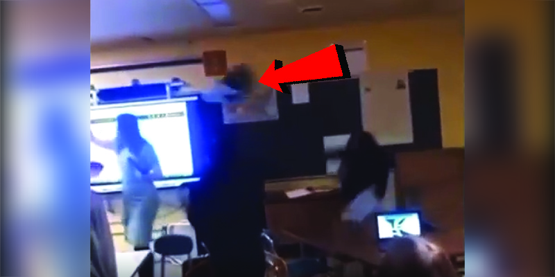 [VIDEO] MI Teacher Knocked Unconscious When Student Throws a Chair at Her
