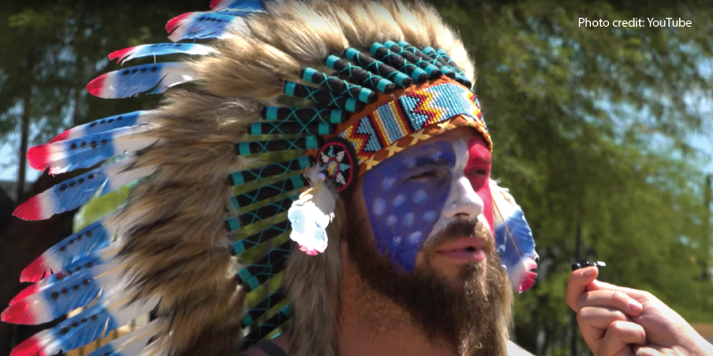 [VIDEO] QANON Shaman Says He’s Still a HUGE Trump Supporter “It Wasn’t Trump’s Fault” 