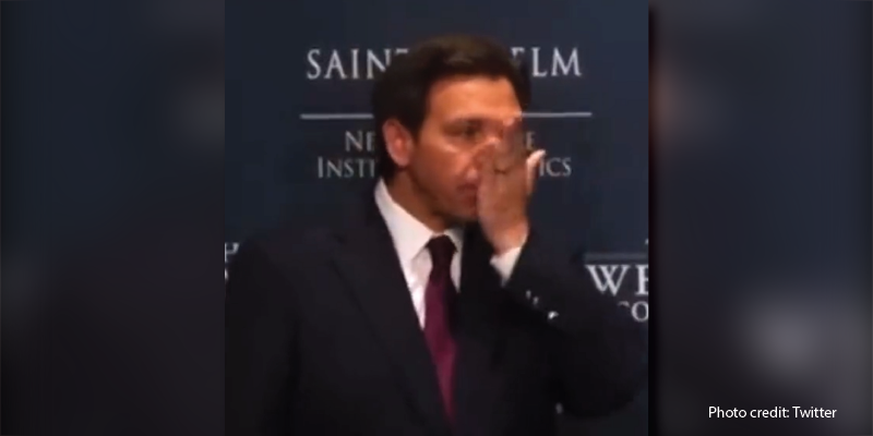 DeSantis Gets a Horrible New Nickname After Picking His Nose 2 Days in a Row