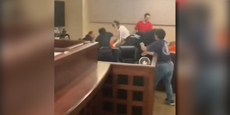 Watch: Family Of Murder Victim Attacks Suspect On The Witness Stand