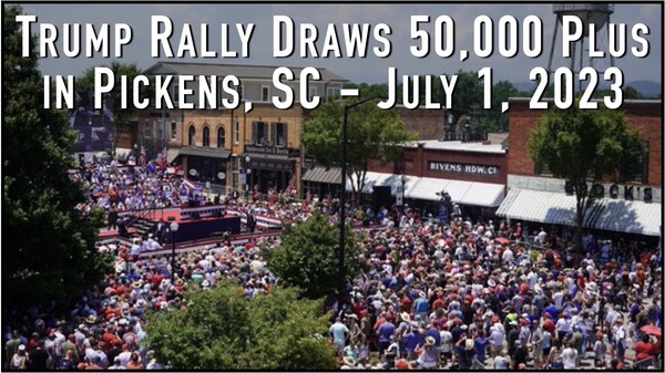 Massive Trump Rally in South Carolina 7/1/23 | We the People Convention ...