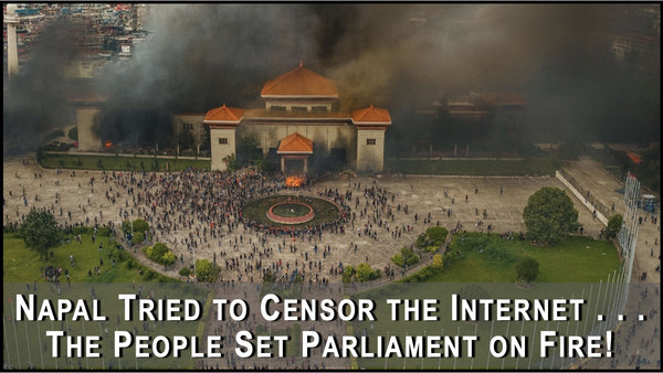 Riots in Nepal after Gov Tries to Censor Citizens