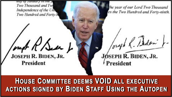 House Says AutoPen Signatures are VOID!