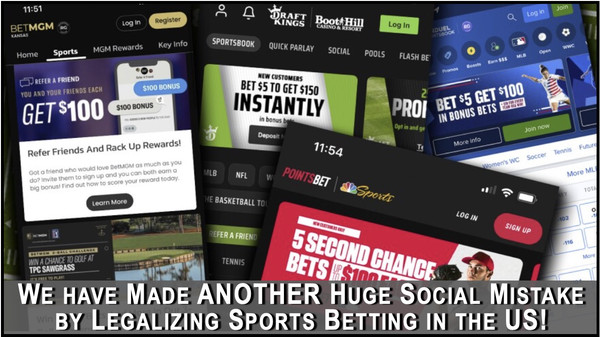 Legalized Gambling is ANOTHER Social Disaster!
