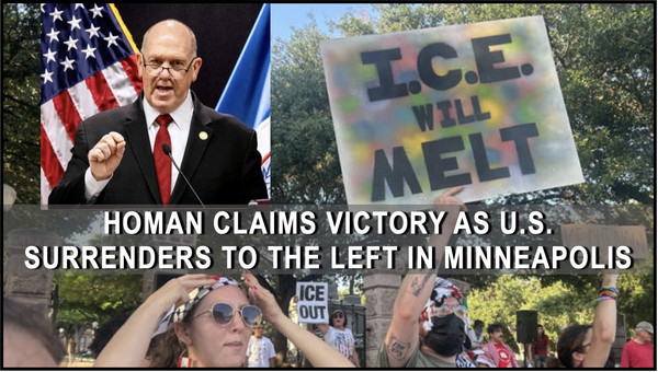ICE to Withdraw from Minneapolis - sure looks like a Surrender!