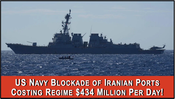 Navy Blockade of Iranian Ports Bankrupting Regime
