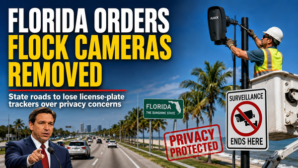 DeSantis Removes Flock Cameras on FL Roads