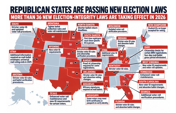 Republican States are Passing Election Laws