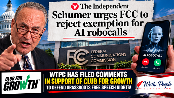 PRESS Release: WTPC Fights for Grassroots Free Speech