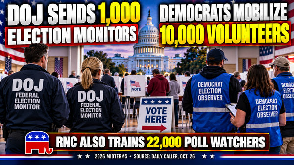 DOJ to Have 1,000 Election Monitors