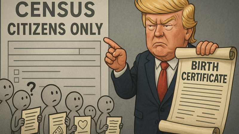 Trump To Democrats: Census Now BYOB – Bring Your Own Birth Certificate
