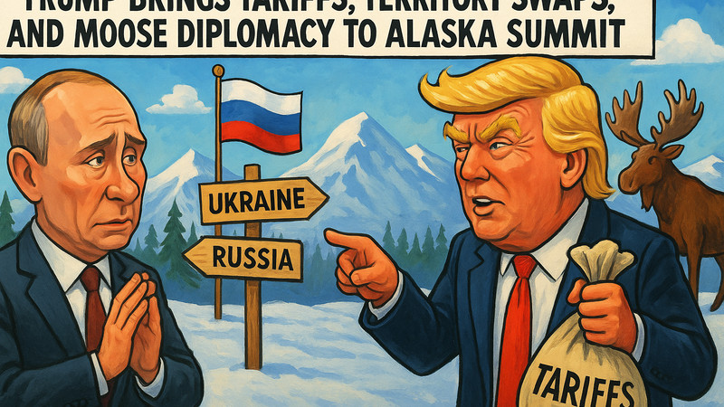 Trump Brings Tariffs, Territory Swaps, and Moose Diplomacy to Alaska Summit