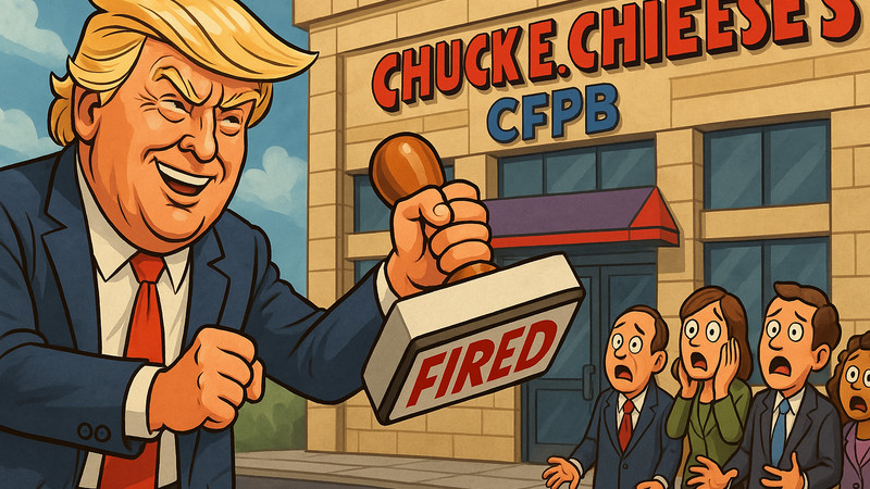 Appeals Court Gives Trump Green Light To Turn CFPB Into Chuck E. Cheese