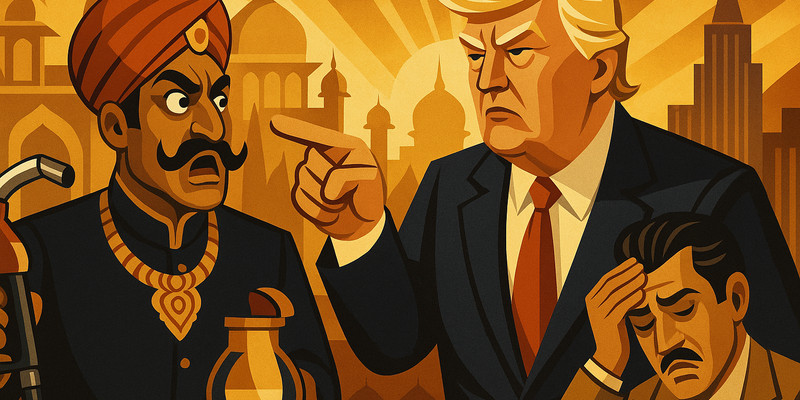 Trump Slaps India With Tariff So High, Even Bollywood Villains Can’t Afford Gas